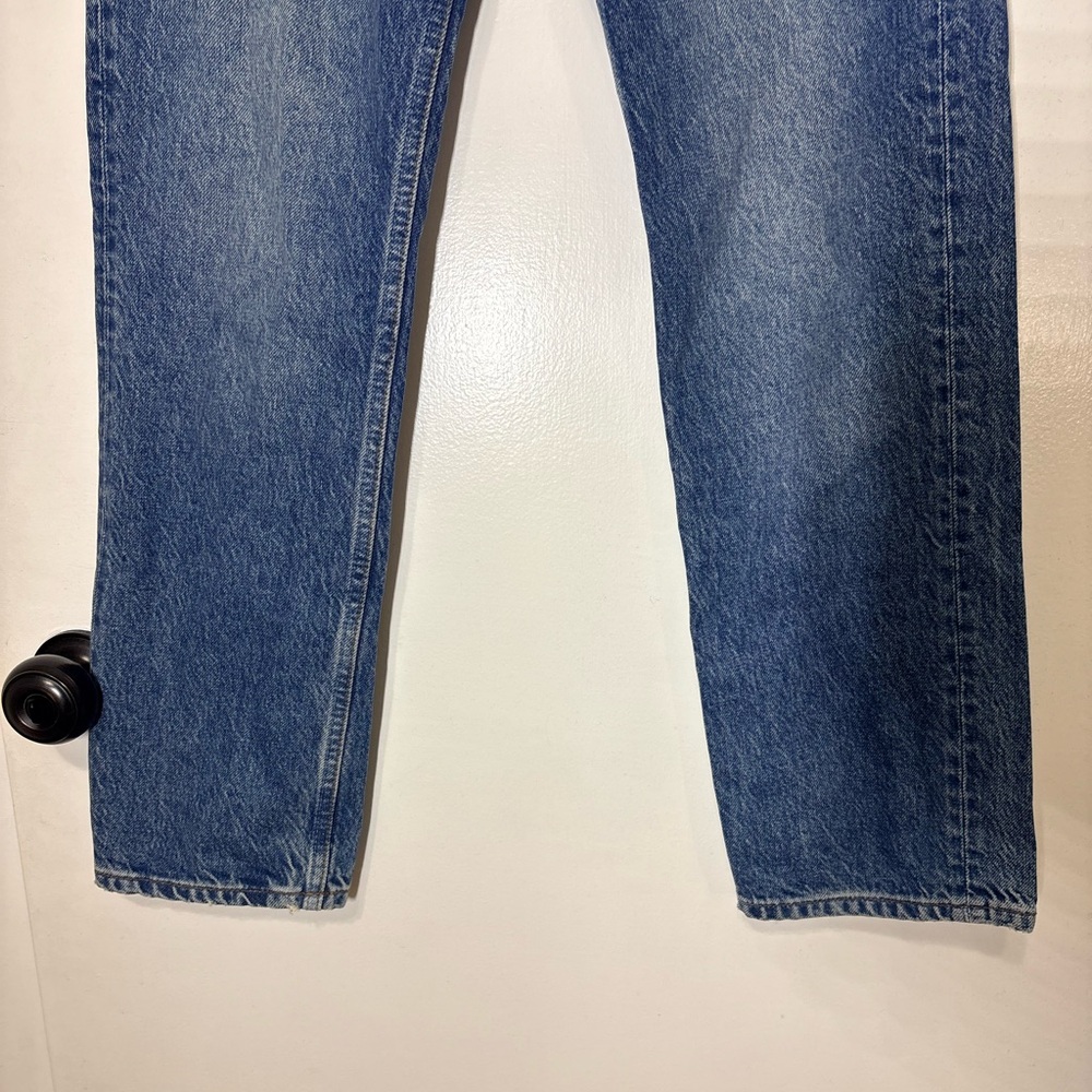 Reformation Cynthia High Rise Straight Jeans in Shasta Wash Button Fly Size 26 - Picture 4 of 14